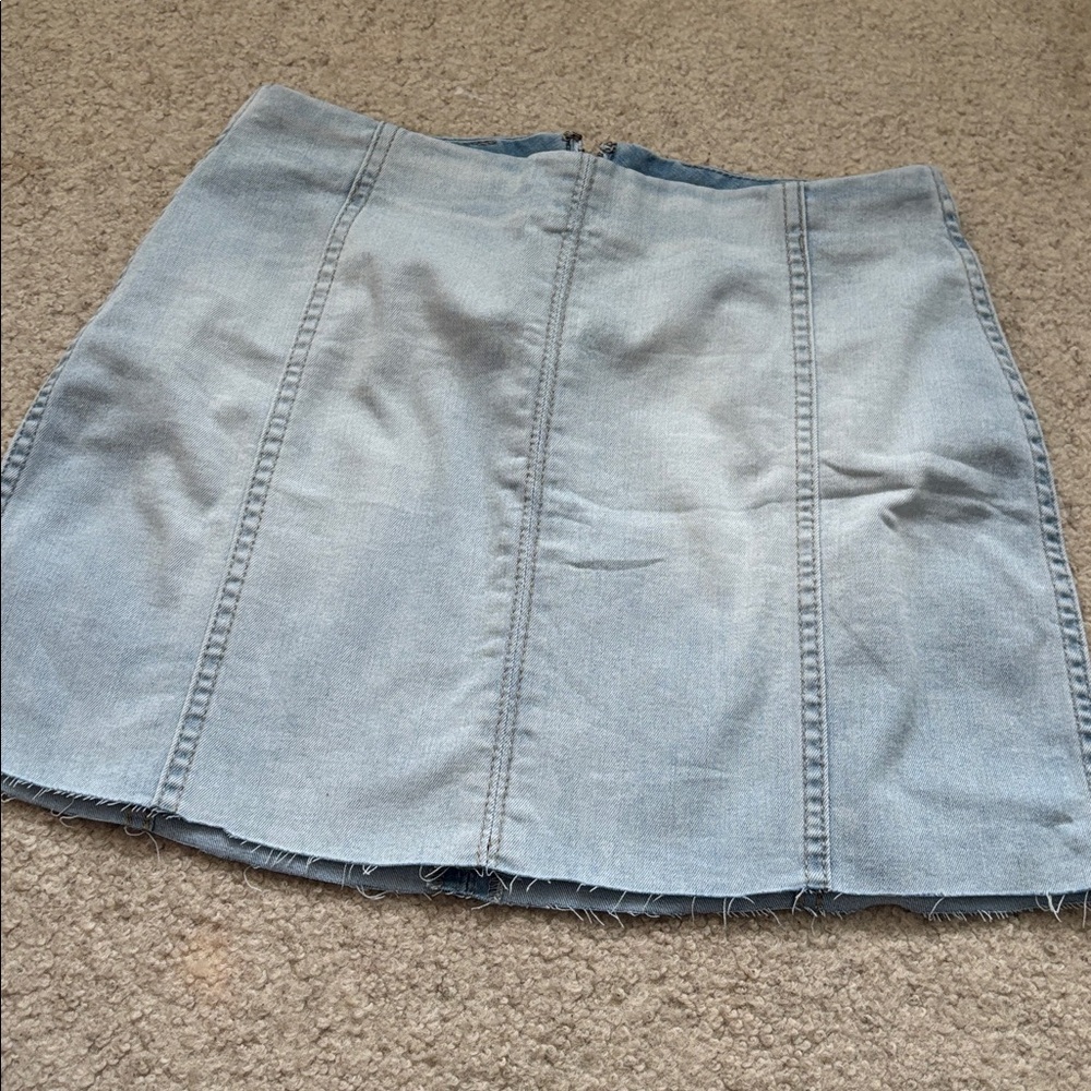 Wild Fable Light Blue Denim Mini Skirt